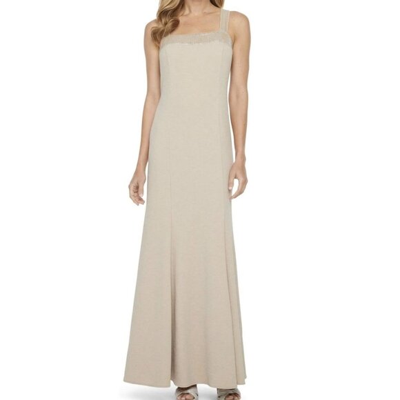 Maya Brooke Womens Formal Maxi Sleeveless Dress with Jacket Size 14 - Picture 3 of 9